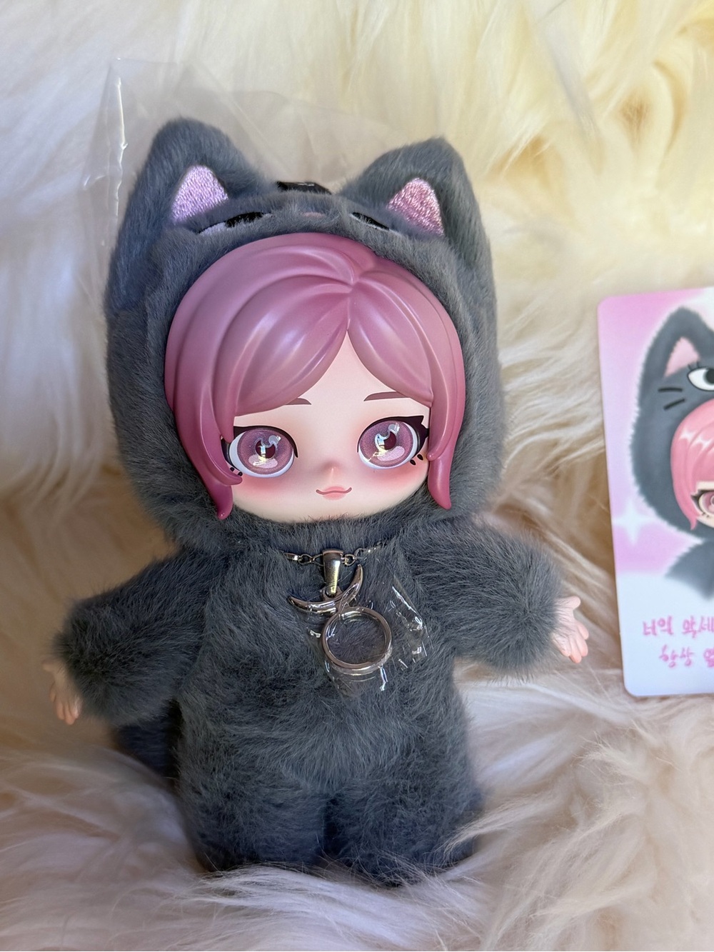 NIB Popmart AESPA Fluffy Club Series Gelbulnyagi ver. - Picture 3 of 4